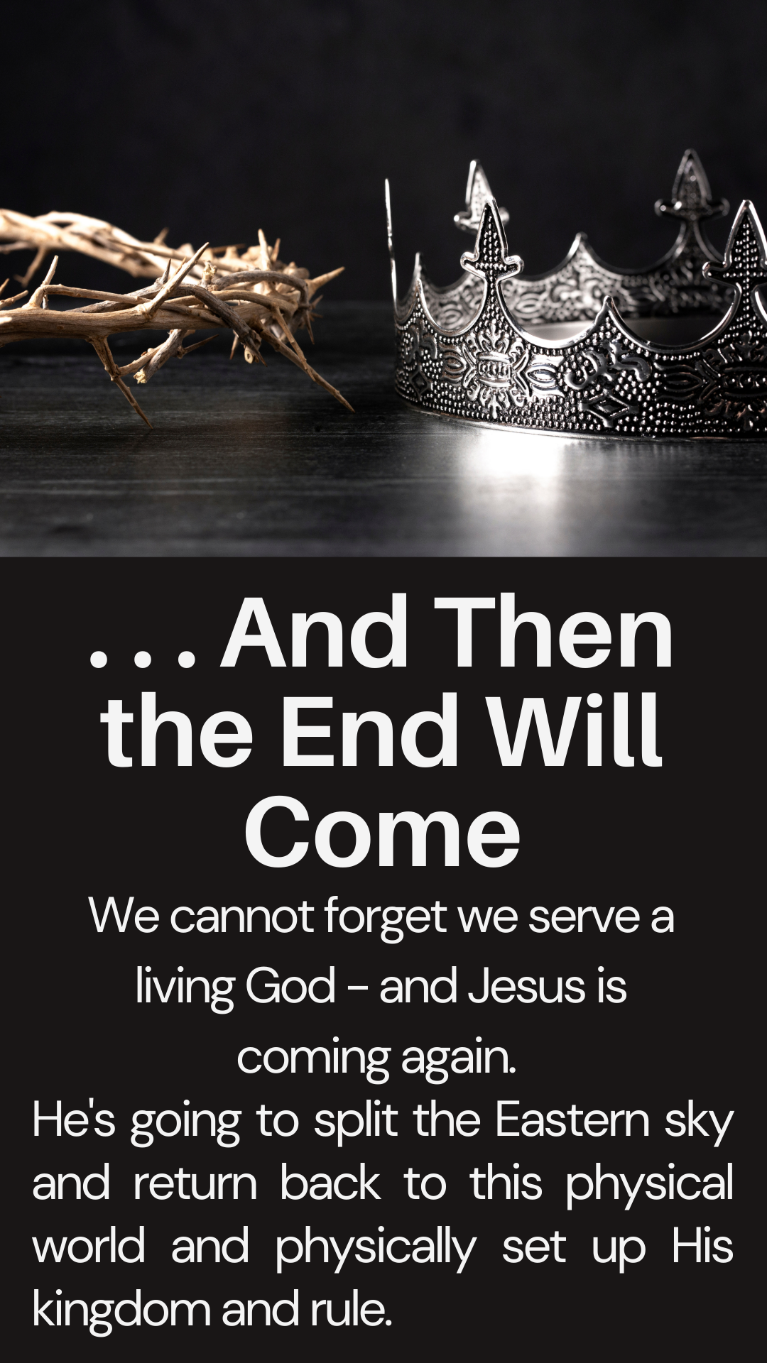 And Then The End Will Come Sermon Playlist Chad Everett The Roads Church Norris City IL (1)